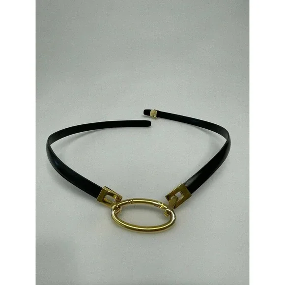 St. John | Accessories | St John Womens Black Belt With Gold  display picture 2